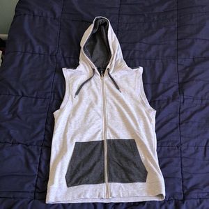 Forever 21 Tank top with hoodie and zipper